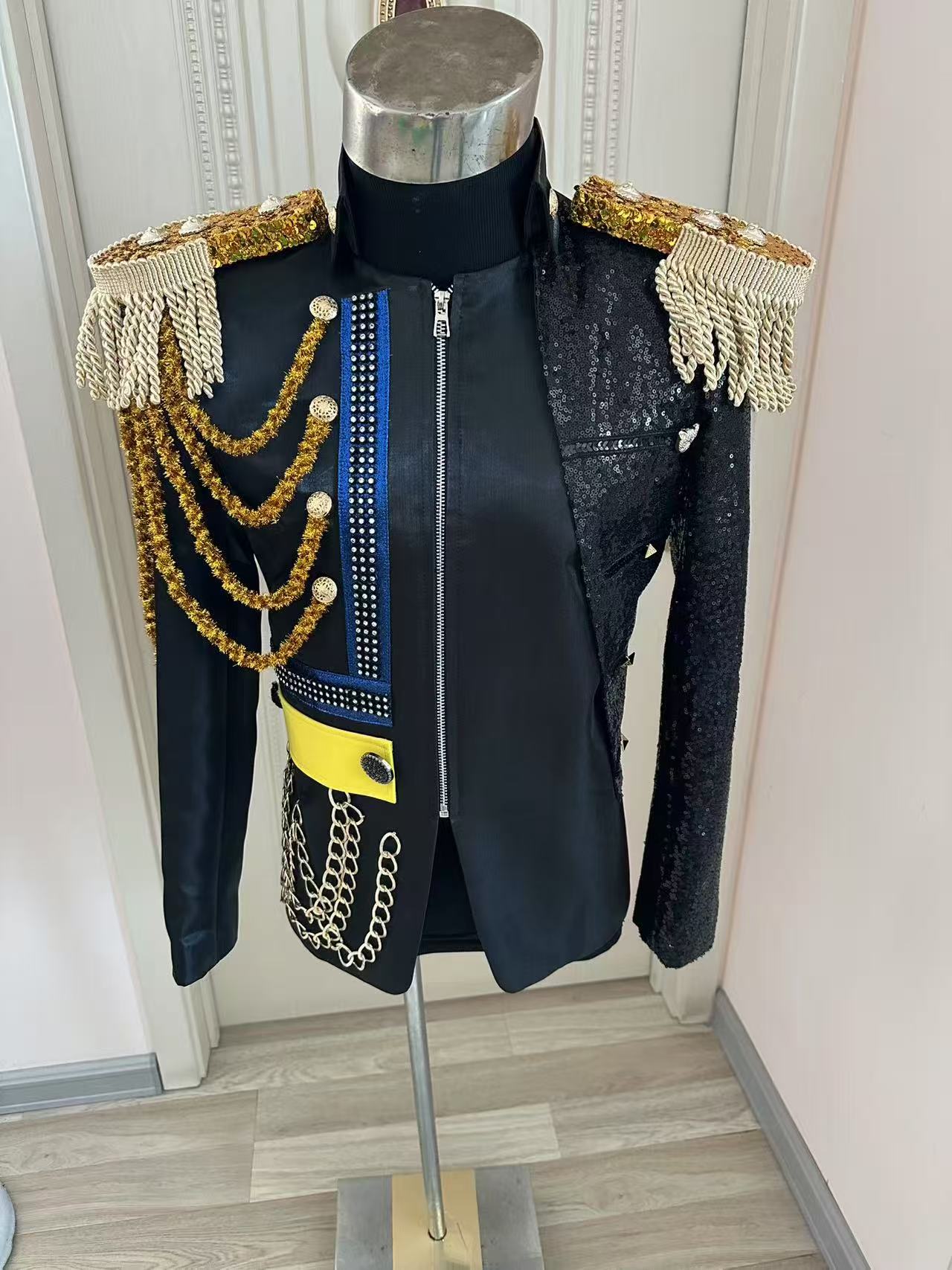 Men Formal Wear Wedding - Nuevo Chaqueta real con borlas para