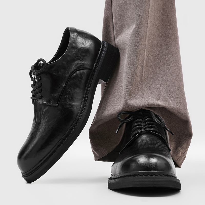 Formal Wear Men H&M - Zapatos Derby de Hombre con Pliegues,