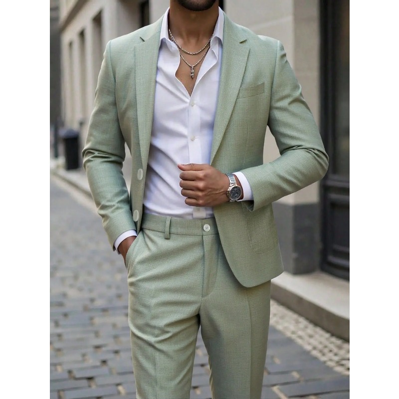 Men'S Formal Dinner Wear - Conjunto de Traje y Pantalones de