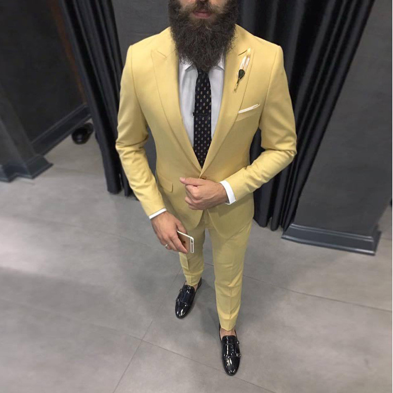 Men'S Formal Dinner Wear - 2025, los últimos trajes amarillos para
