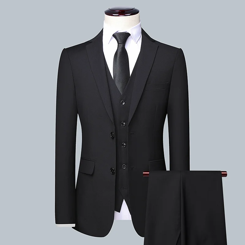 Men Formal Wear Wedding - Traje de negocios de Color sólido