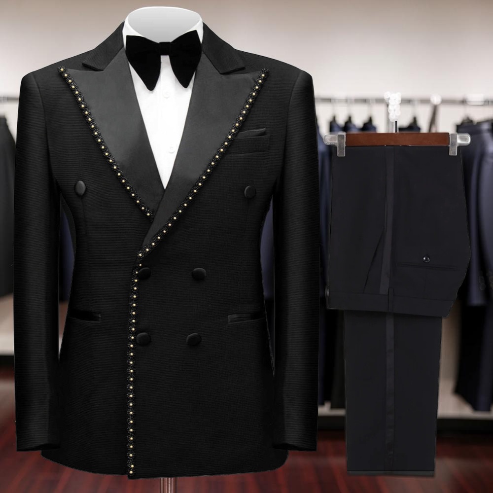 Men Formal Wear Wedding - Trajes Formales de Doble Botonadura con