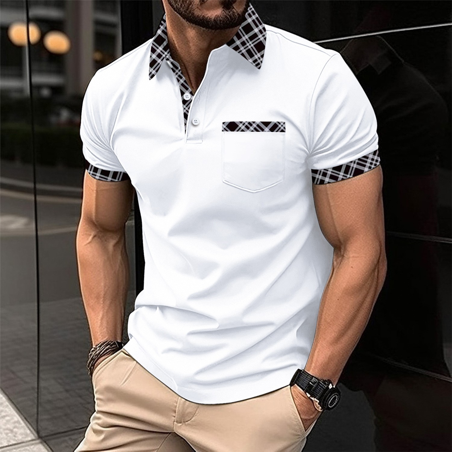 Camisa POLO informal y cómoda  - Men Formal Wear Combination reseña y precio