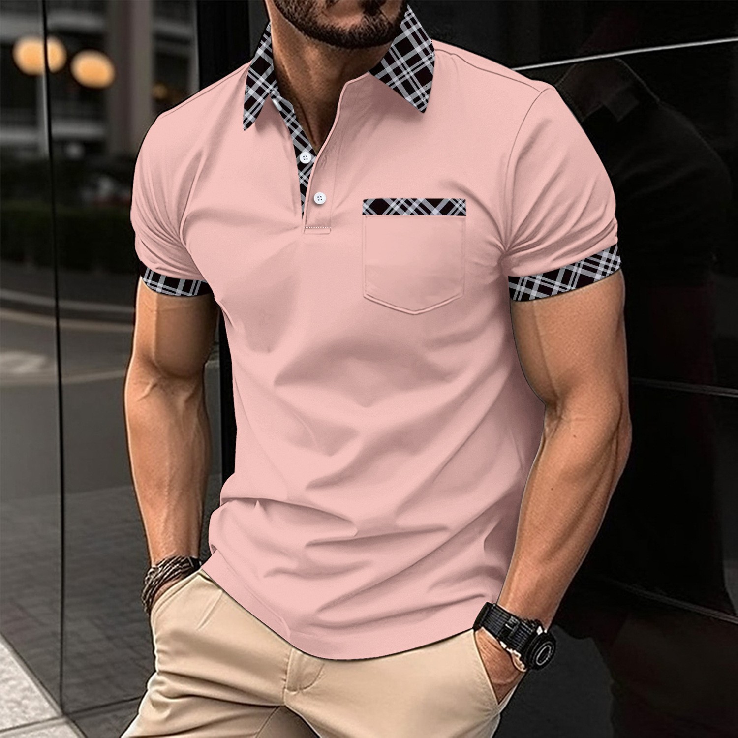 Camisa POLO informal y cómoda  - Men Formal Wear Combination reseña y precio