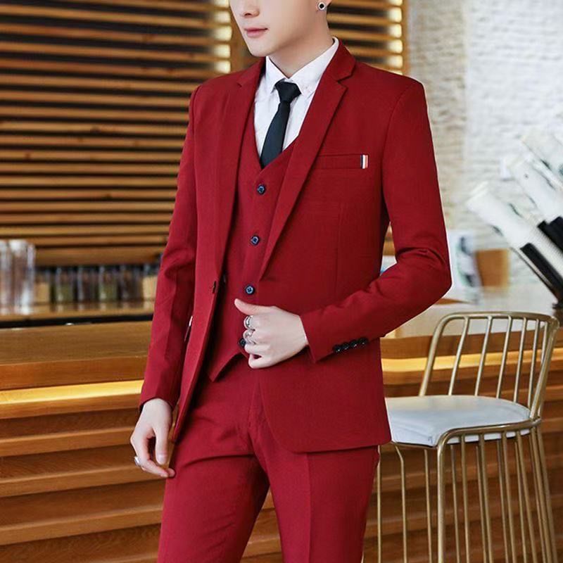 Traje de 2 Piezas para Hombre, - Korean Men Formal Wear reseña y precio
