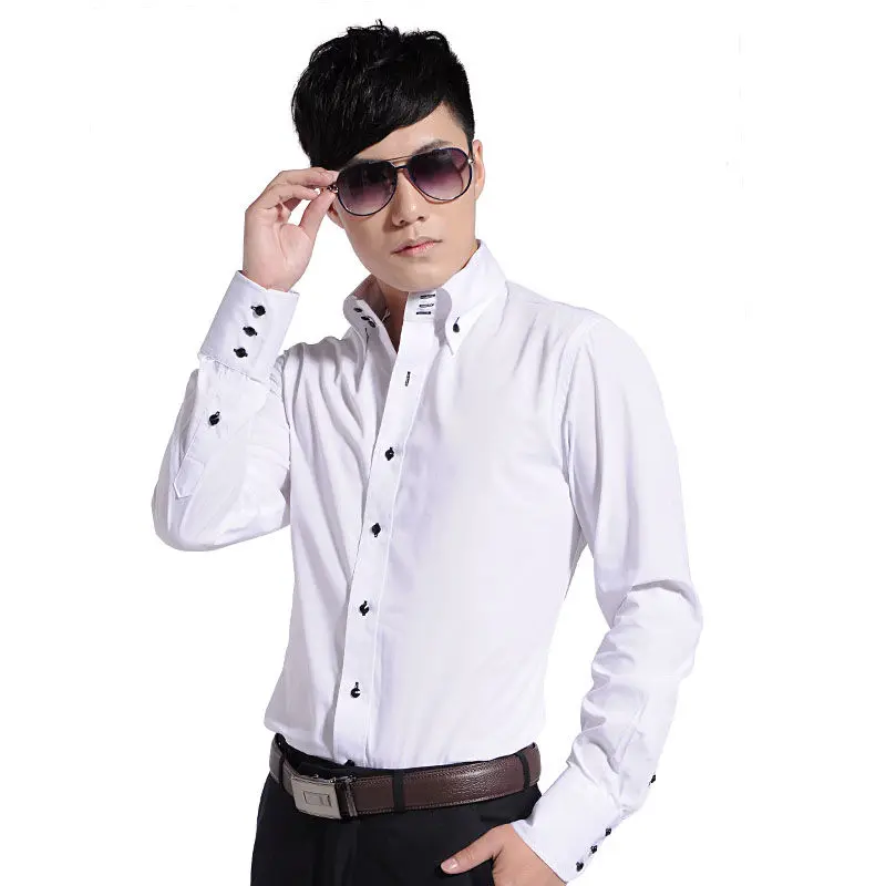 Camisa de vestir para hombres  - Korean Men Formal Wear reseña y precio
