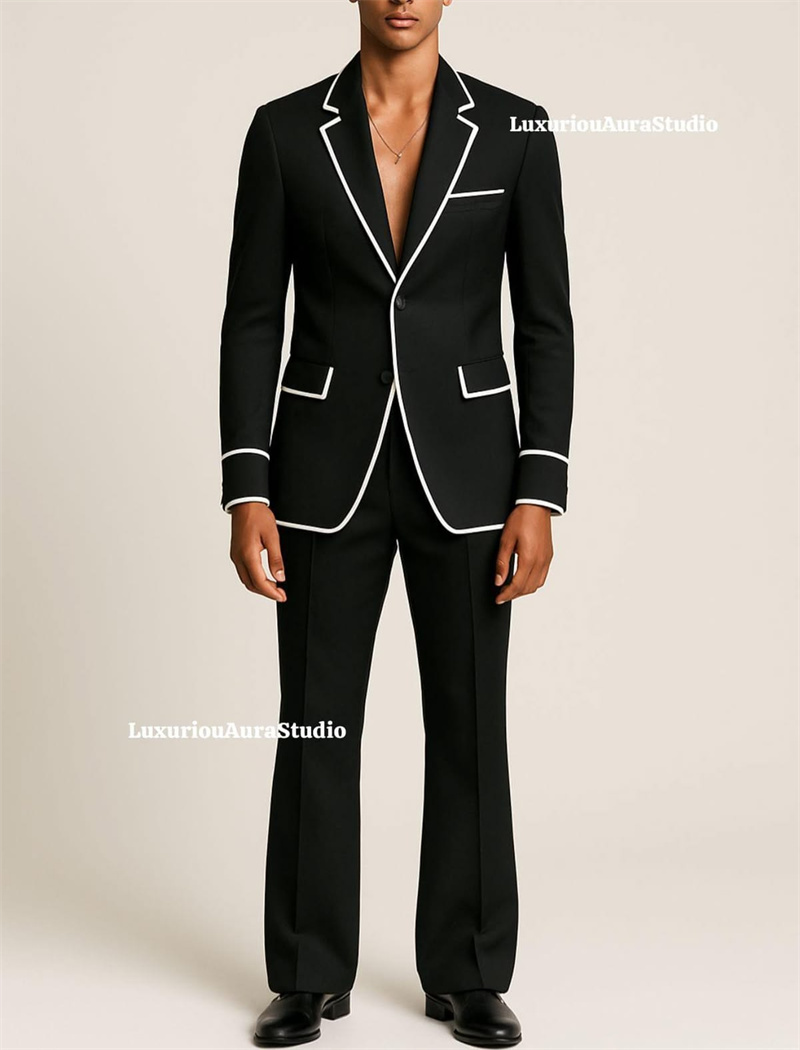 Traje de Diseñador para Hombre - Formal Wear For Men Black Suit reseña y precio
