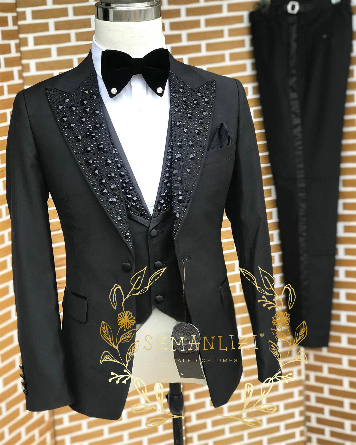 Trajes negros para hombre, esm - Men Formal Wear Wedding reseña y precio