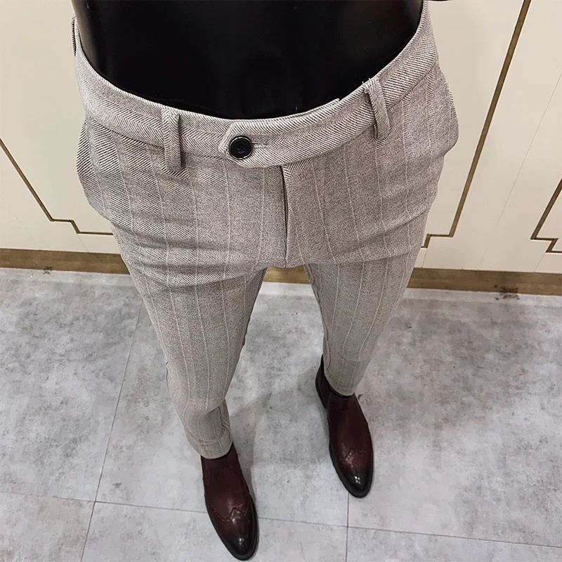 Pantalón de traje de lana grue - Men'S Formal Wear In Winter reseña y precio