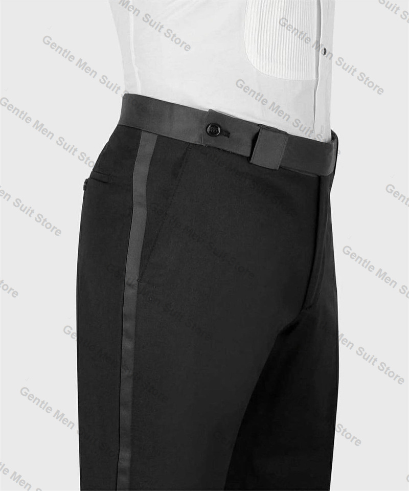 Trajes negros de lujo con cris - Formal Wear For Men Black Suit reseña y precio