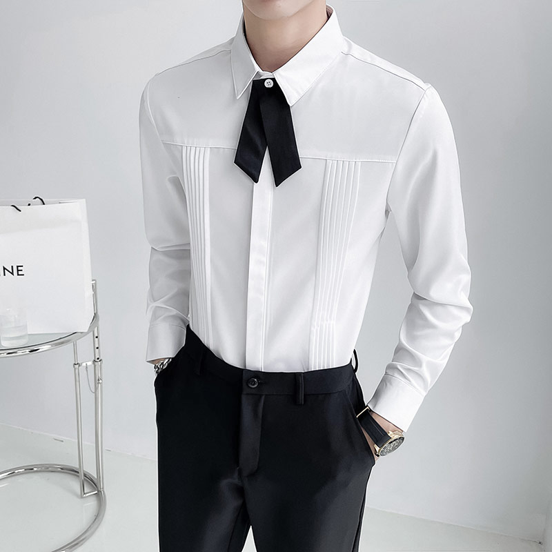 Camisa de lujo para fiesta de  - Korean Men Formal Wear reseña y precio