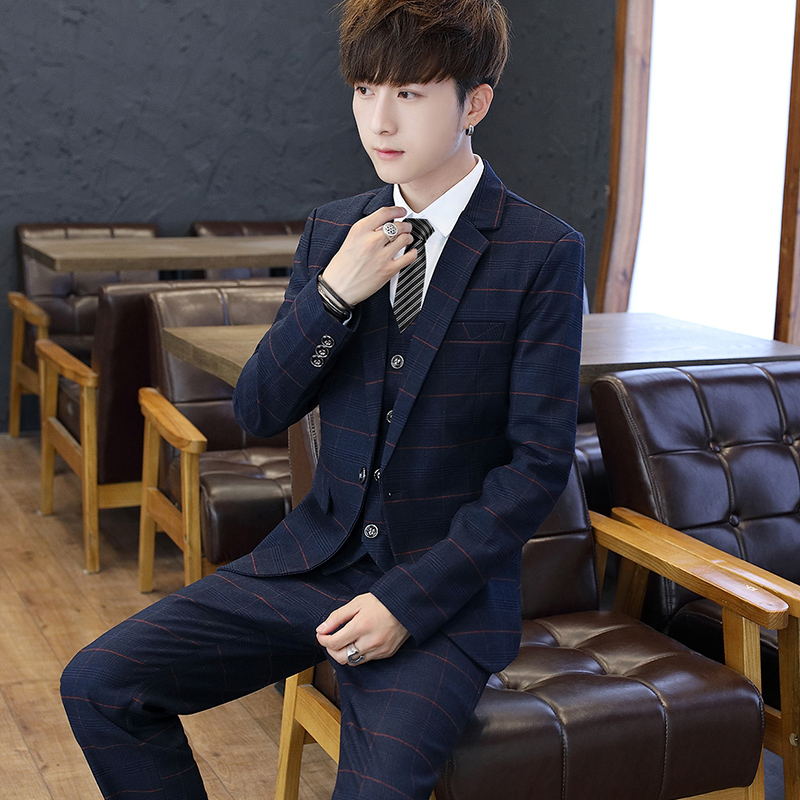 Conjunto de Traje Slim Fit de  - Korean Men Formal Wear reseña y precio