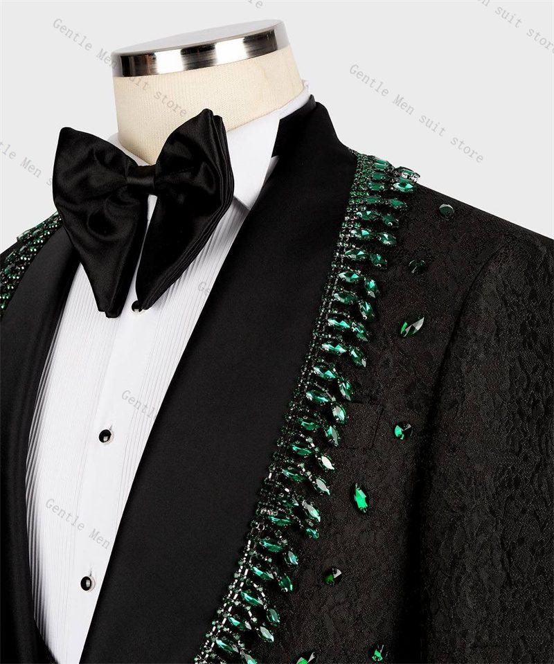 Conjunto de traje de lujo con  - Formal Wear For Men Black Suit reseña y precio