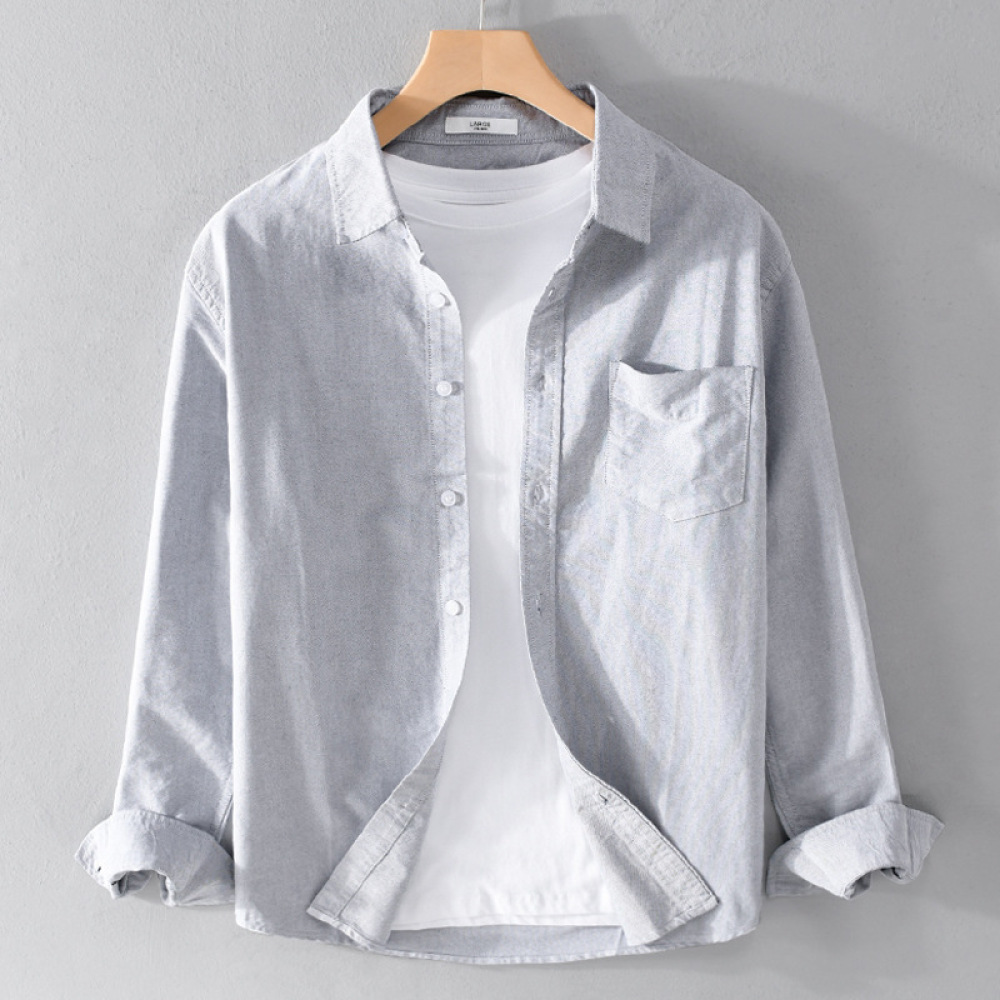 Camisa de manga larga para hom - Korean Men Formal Wear reseña y precio