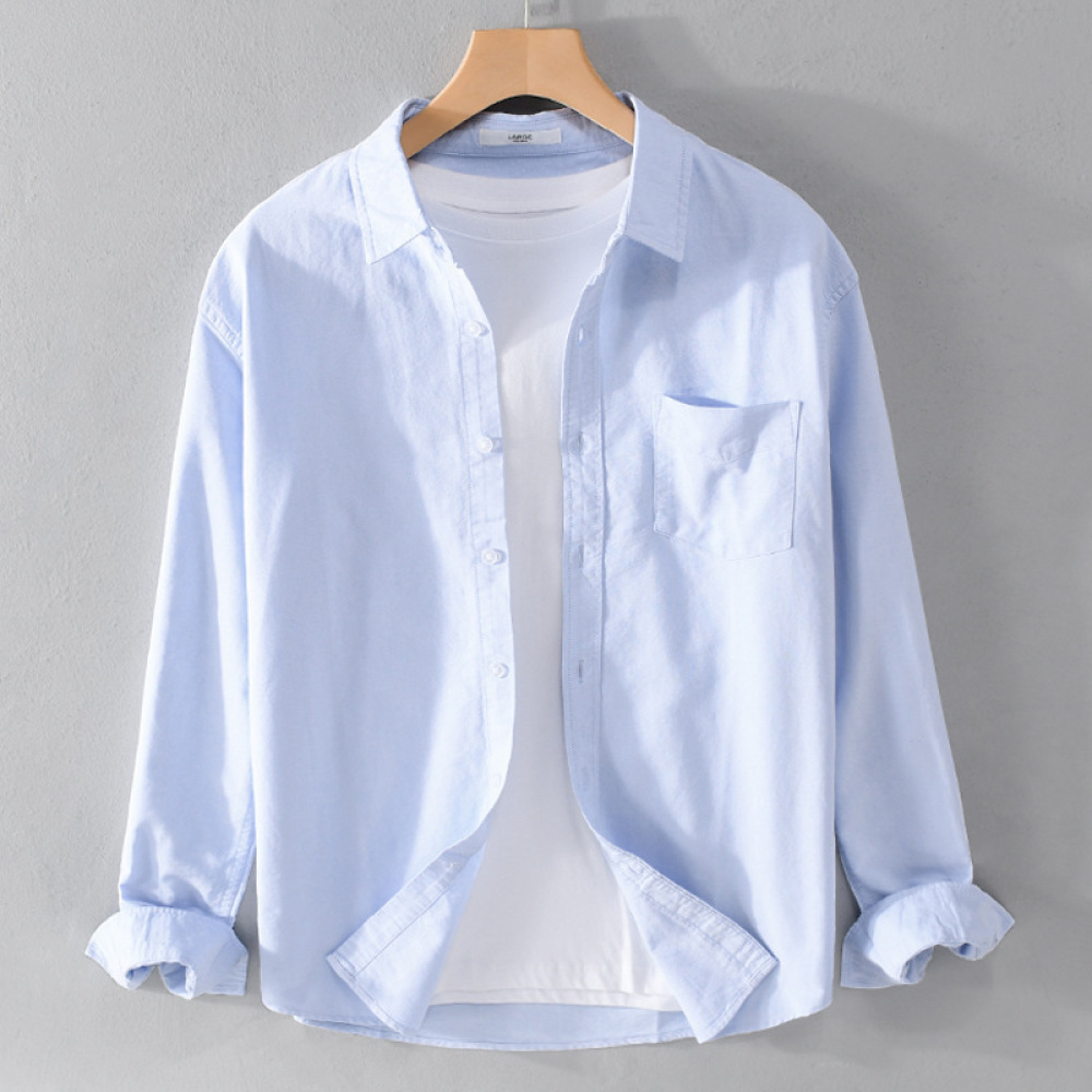 Camisa de manga larga para hom - Korean Men Formal Wear reseña y precio