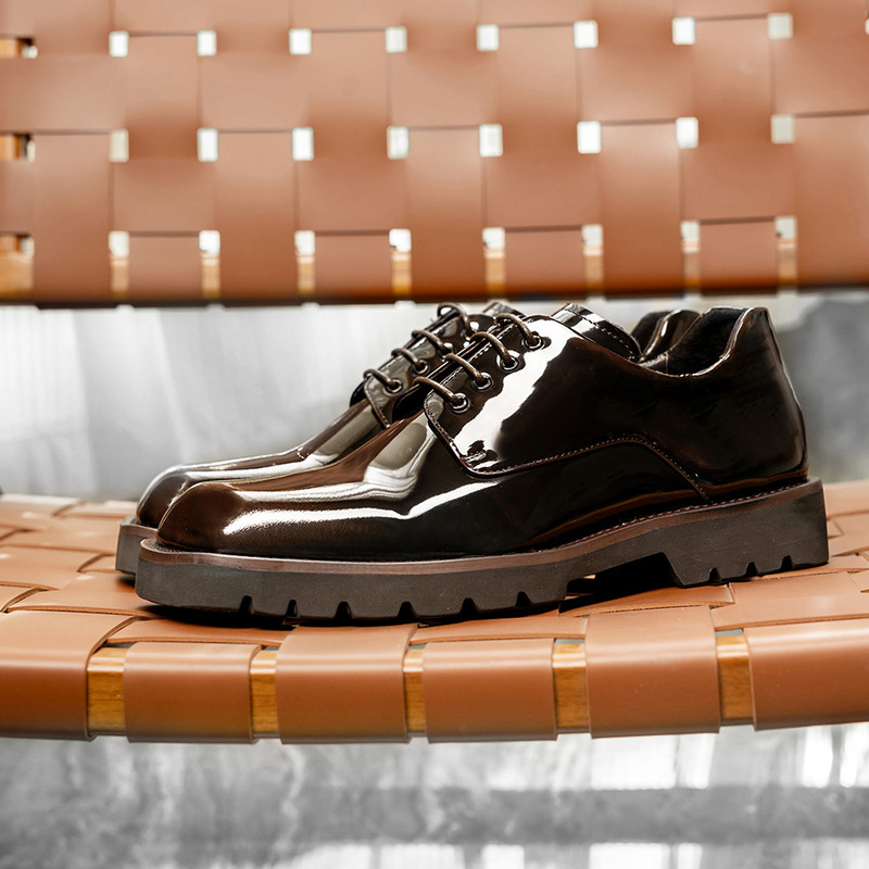 Zapatos elegantes de cuero par - Korean Men Formal Wear reseña y precio