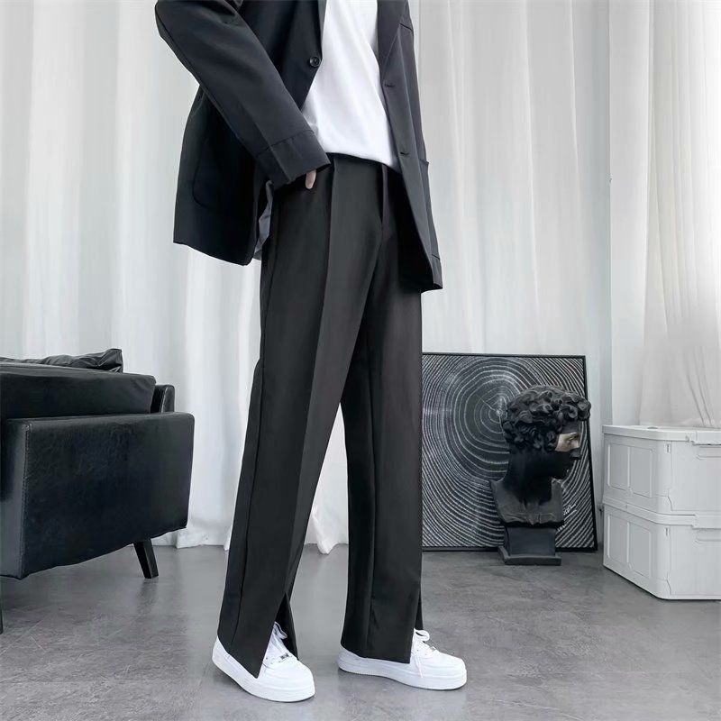 Pantalones de traje negros par - Korean Men Formal Wear reseña y precio