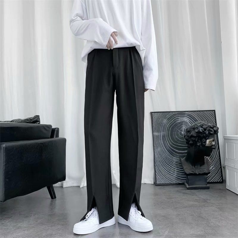 Pantalones de traje negros par - Korean Men Formal Wear reseña y precio