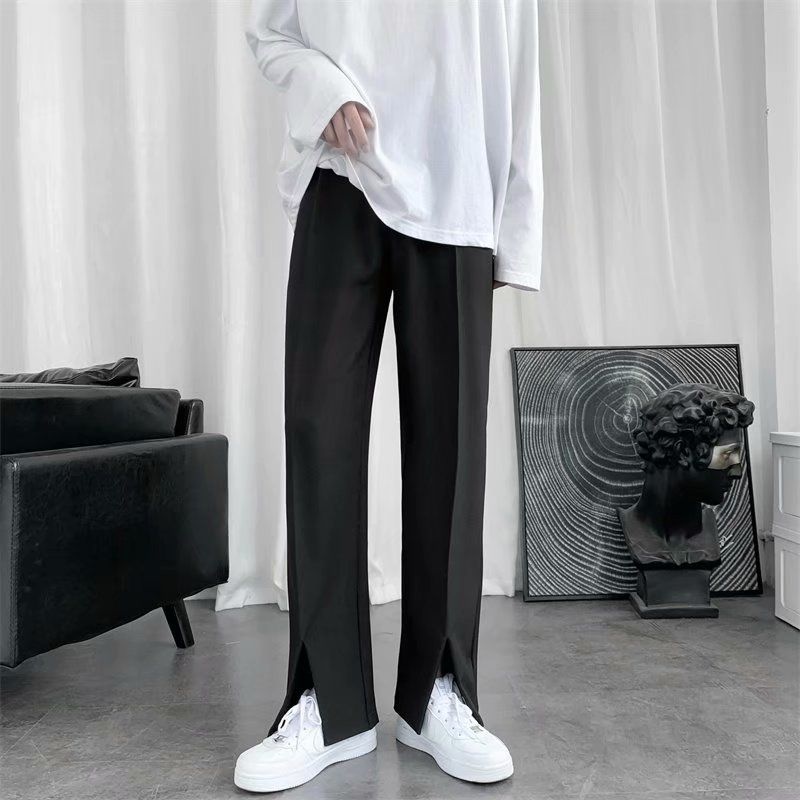 Pantalones de traje negros par - Korean Men Formal Wear reseña y precio