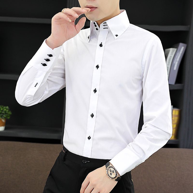 Camisa ejecutiva para hombre d - Korean Men Formal Wear reseña y precio