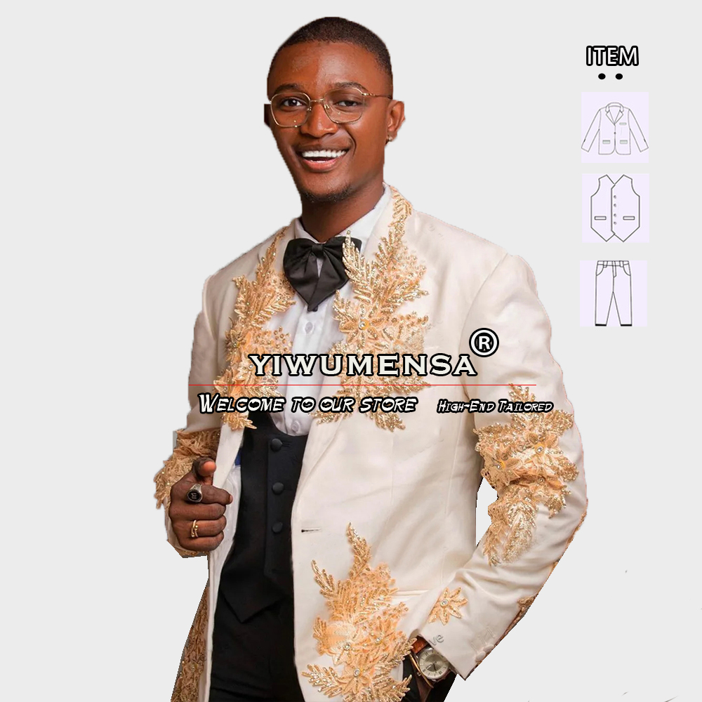 Trajes personalizados de 3 pie - Men Formal Wear Wedding reseña y precio