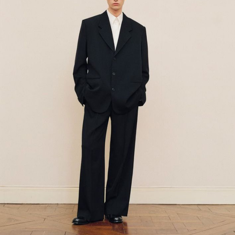Conjunto de traje negro de gra - Formal Wear For Men Black Suit reseña y precio
