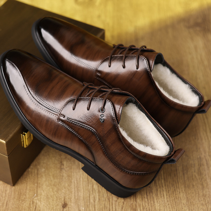 Zapatos de cuero de invierno p - Men'S Formal Wear In Winter reseña y precio