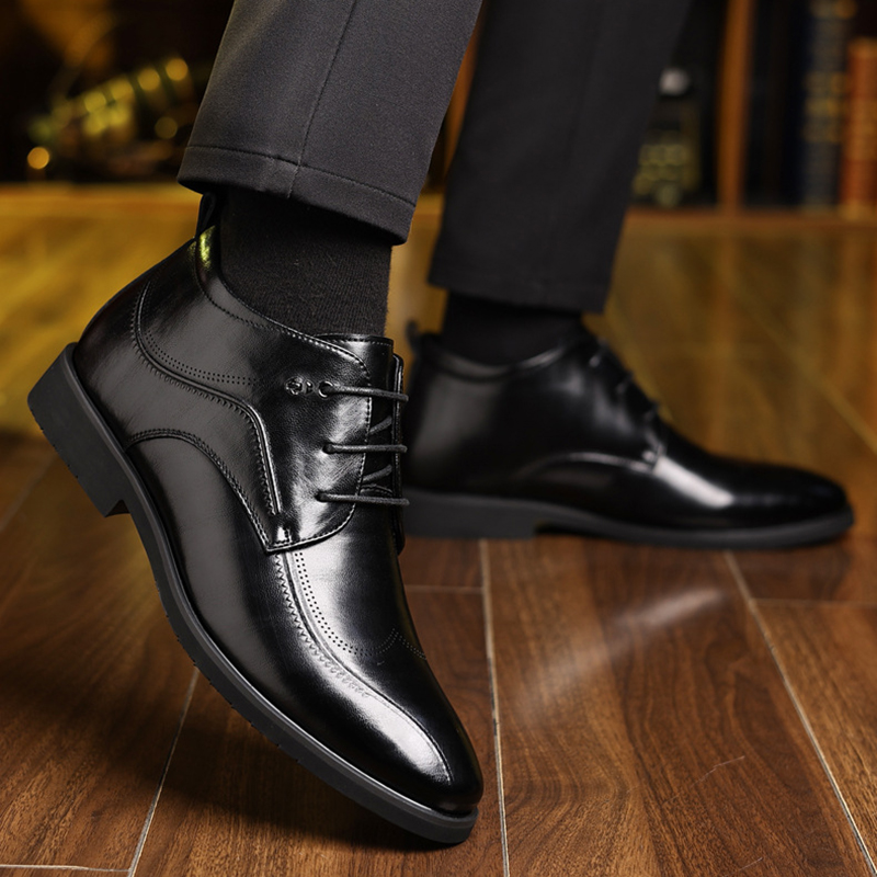 Zapatos de cuero de invierno p - Men'S Formal Wear In Winter reseña y precio