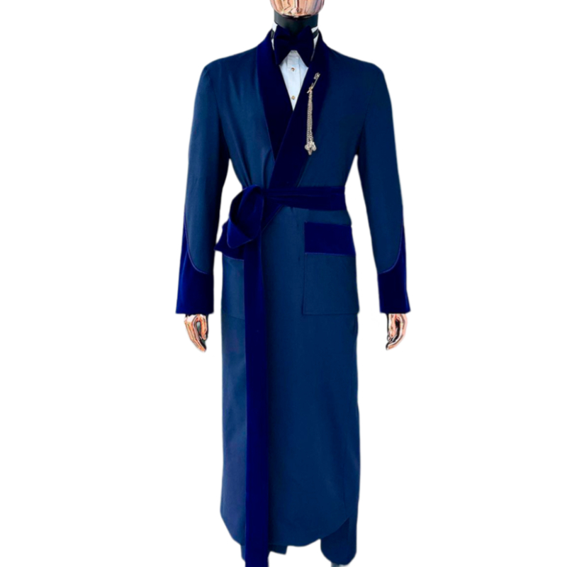 Traje azul real hecho a medida - Men Formal Wear Wedding reseña y precio
