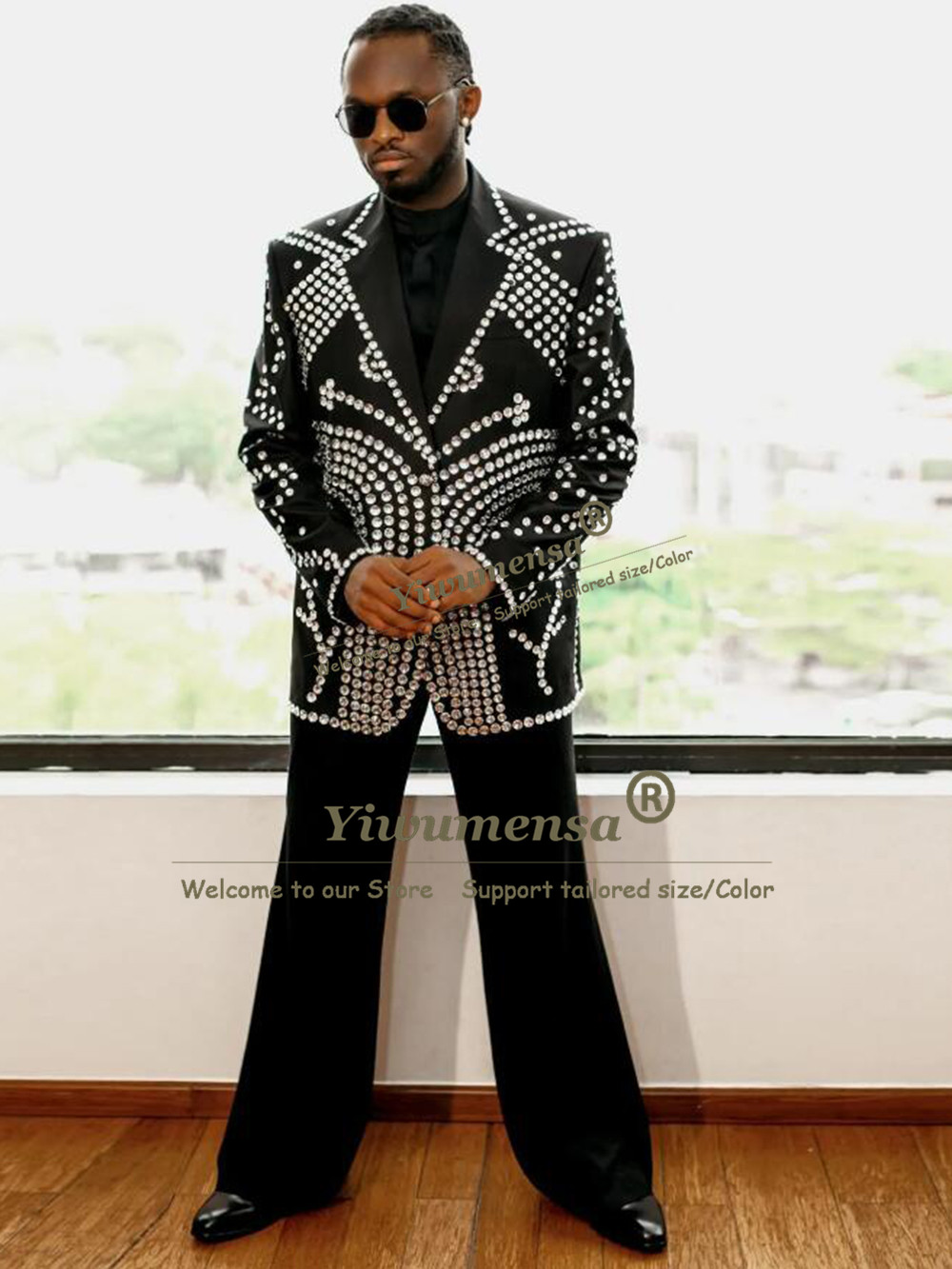 Trajes de hombre con pedrería  - Men Formal Wear Wedding reseña y precio