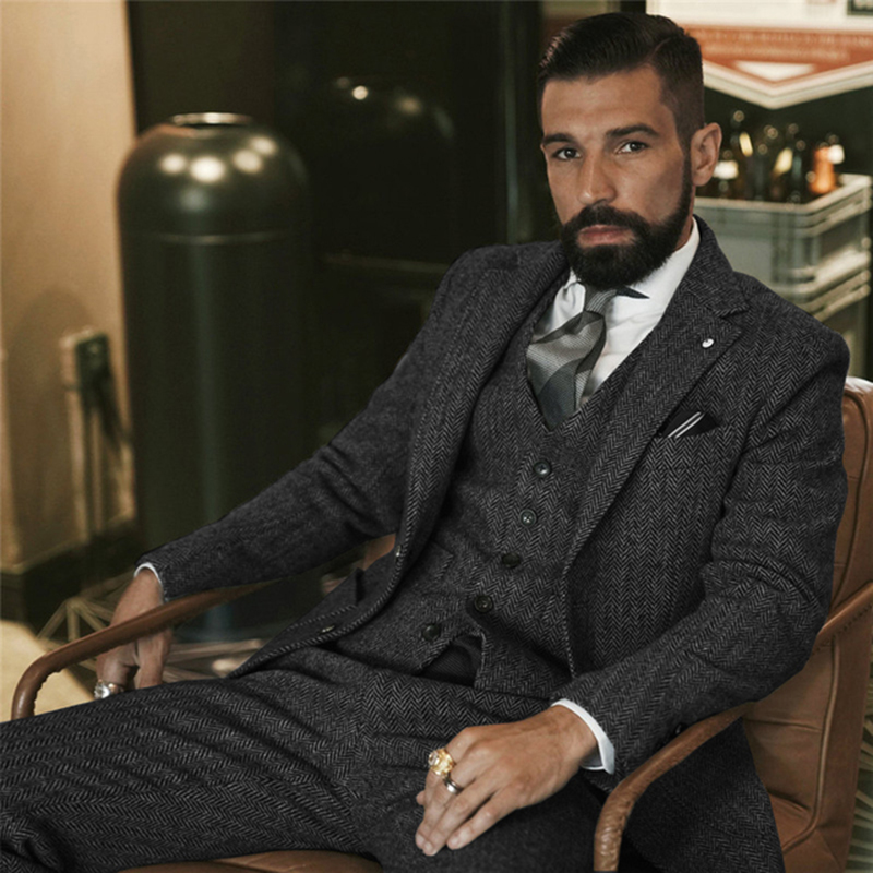 Traje de invierno de Tweed de  - Men Formal Wear Wedding reseña y precio
