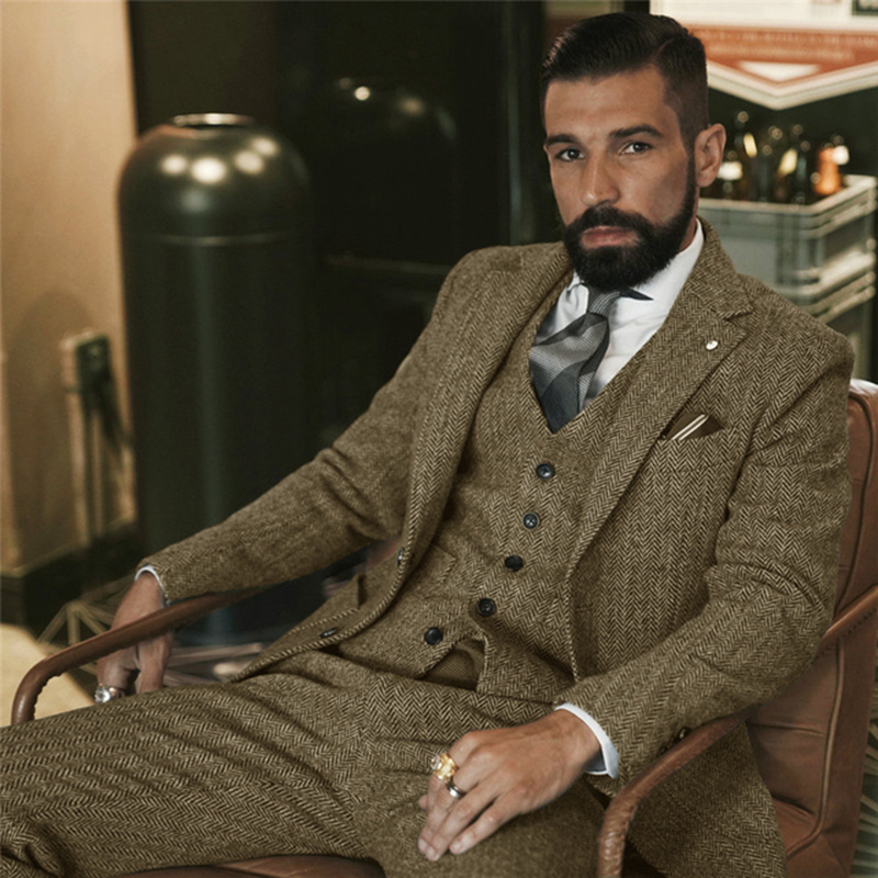 Traje de invierno de Tweed de  - Men Formal Wear Wedding reseña y precio